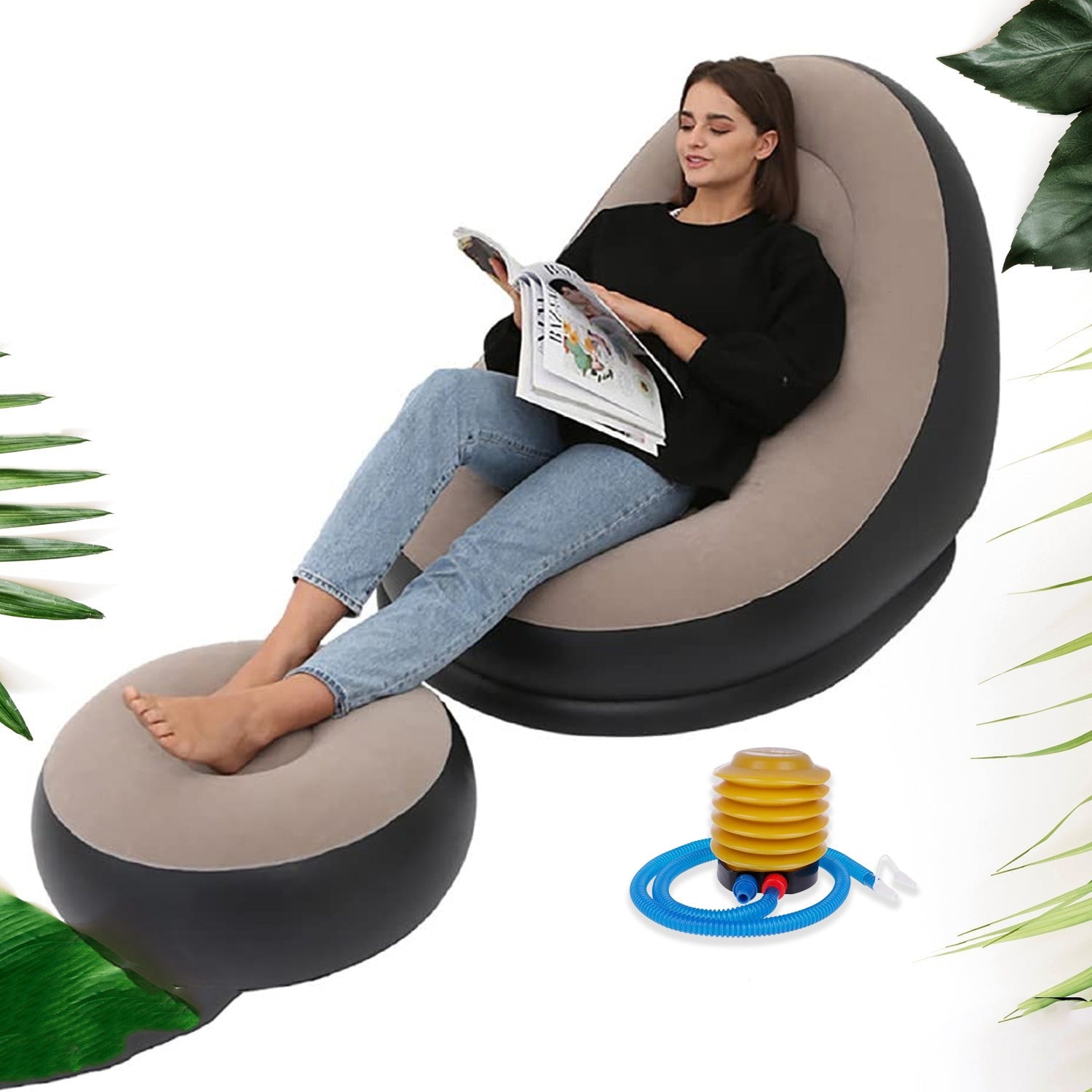 Portable Indoor/Outdoor Air Sofa, couch & Pump Portable Indoor/Outdoor Air Sofa, couch & Pump